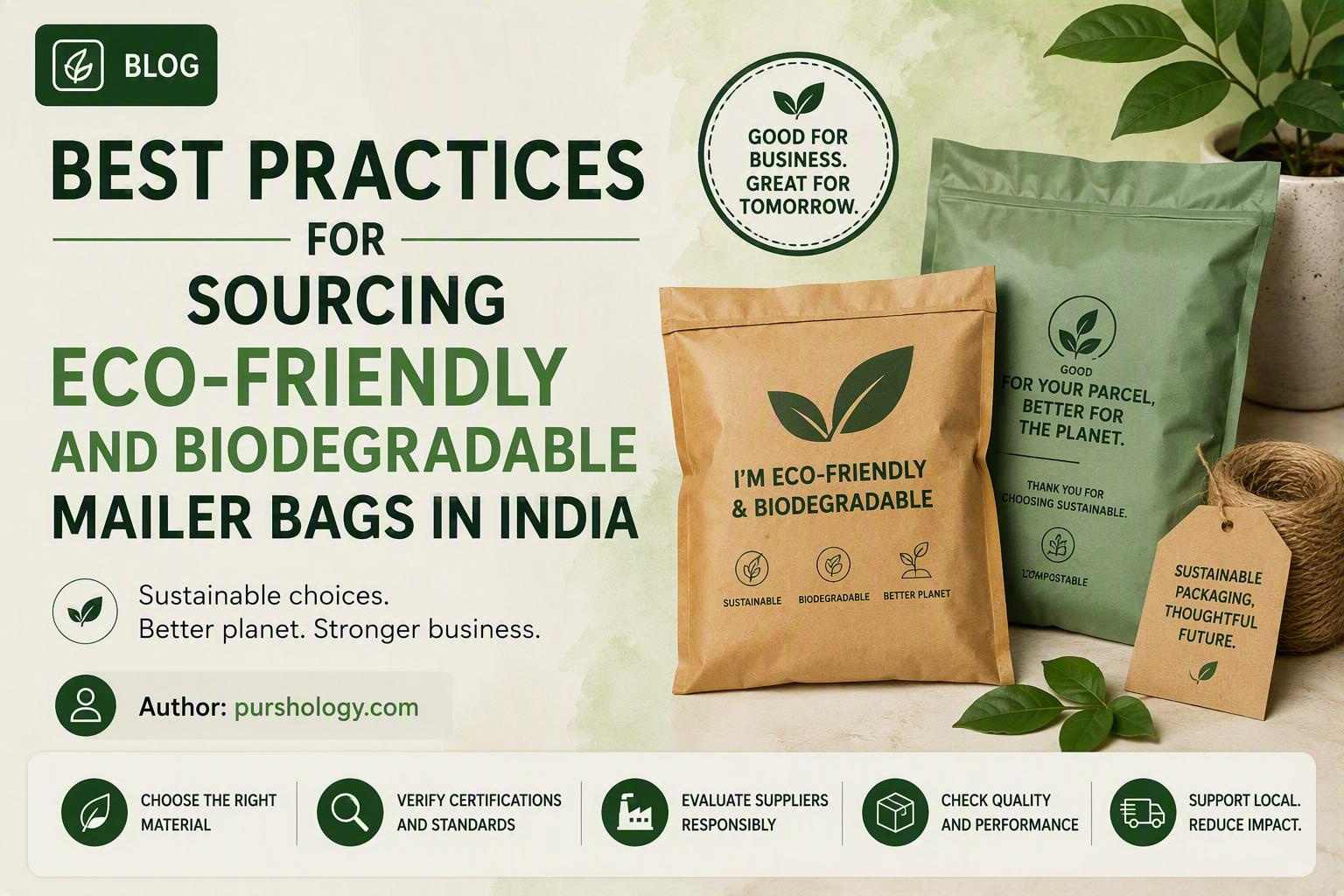 Best Practices for Sourcing Eco-Friendly and Biodegradable Mailer Bags in India