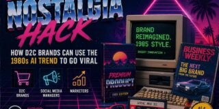 How D2C Brands Can Use the 1980s AI Trend to Go Viral