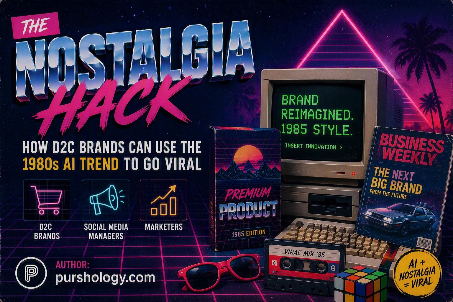 How D2C Brands Can Use the 1980s AI Trend to Go Viral - purshoLOGY How D2C Brands Can Use the 1980s AI Trend to Go Viral