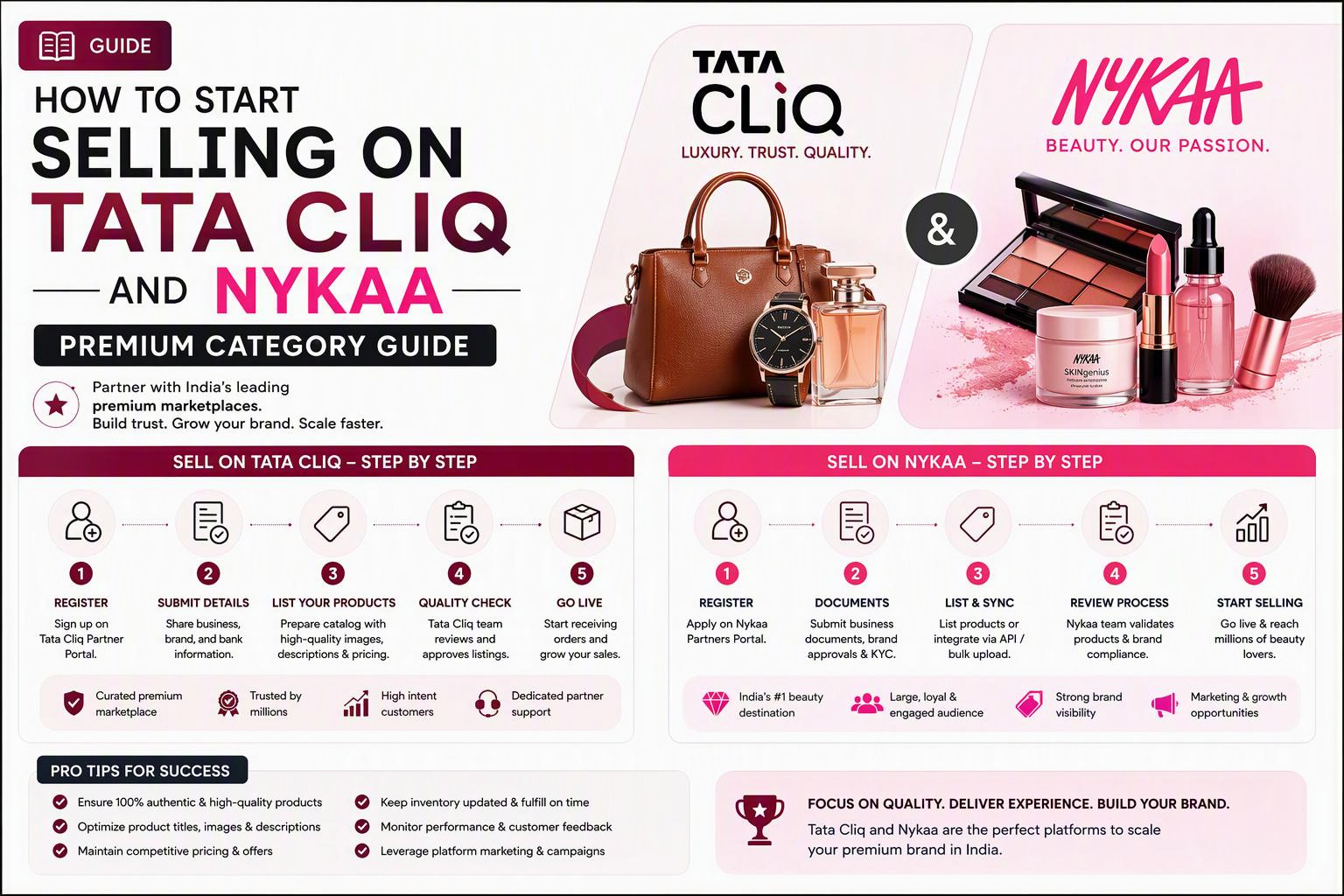 How to Start Selling on Tata Cliq and Nykaa Premium Category Guide - purshoLOGY How to Start Selling on Tata Cliq and Nykaa (Premium Category Guide)