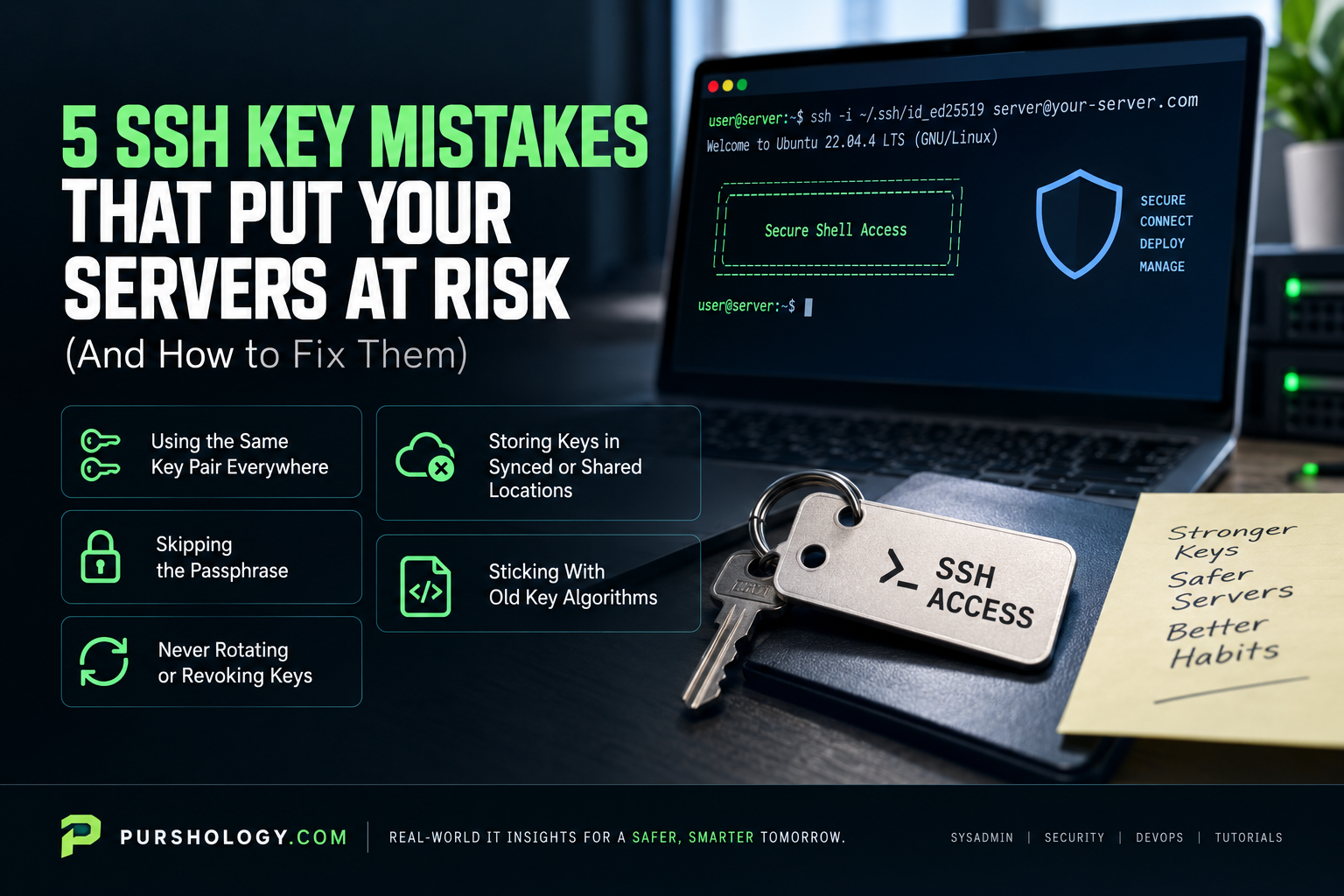 5 SSH Key Mistakes That Put Your Servers at Risk (And How to Fix Them) - purshoLOGY 5 SSH Key Mistakes That Put Your Servers at Risk (And How to Fix Them)