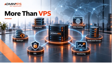 image - purshoLOGY AdminVPS hosting ecosystem with VPS, web hosting, dedicated servers, backups, SSL, and monitoring