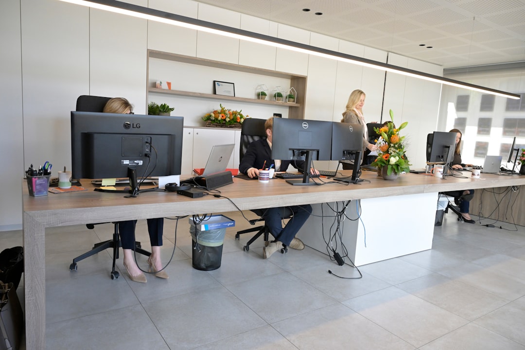 Modern office workspace representing an organized business relocation
