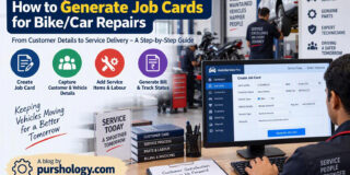 Automobile Service Centers: How to Generate Job Cards for Bike/Car Repairs
