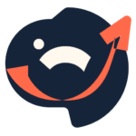 Brand logo: stylized navy and orange bird forming a subtle X mark.