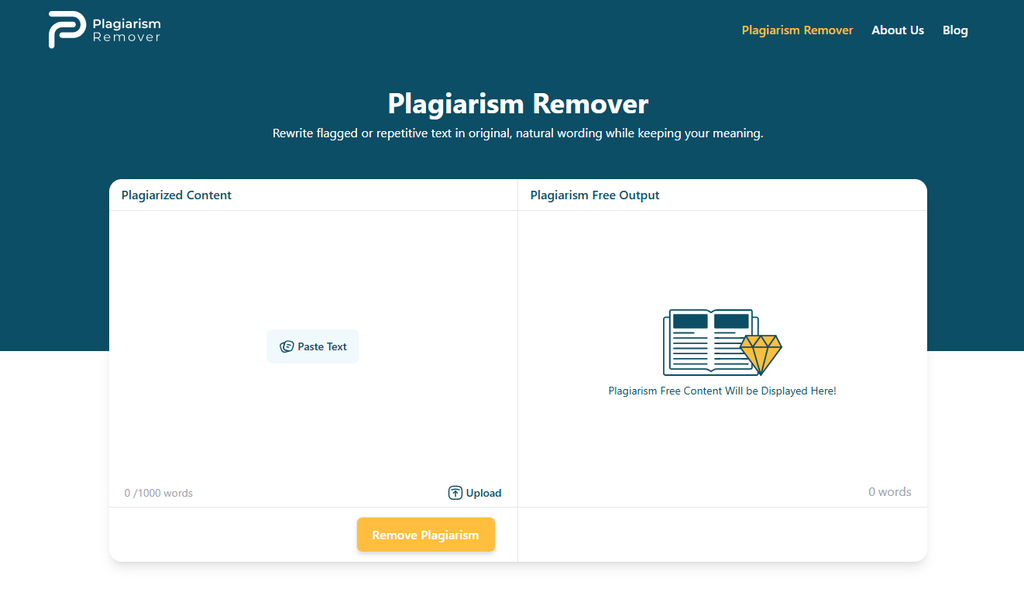 Plagiarism Remover